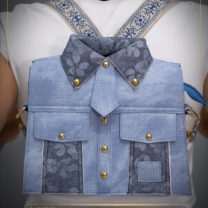bolso grande tipo camisa color jean y verde (copia)